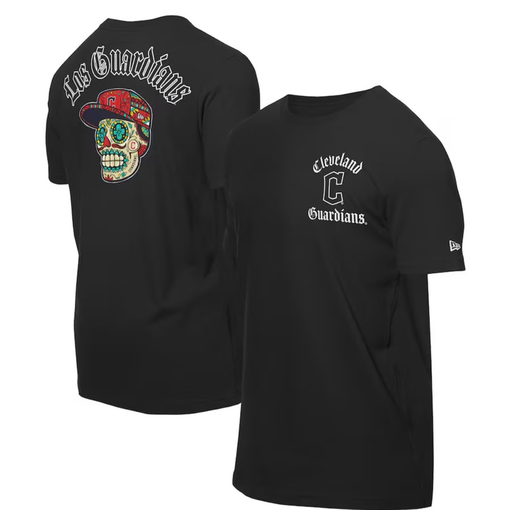 New Era Black Cleveland Guardians Tee